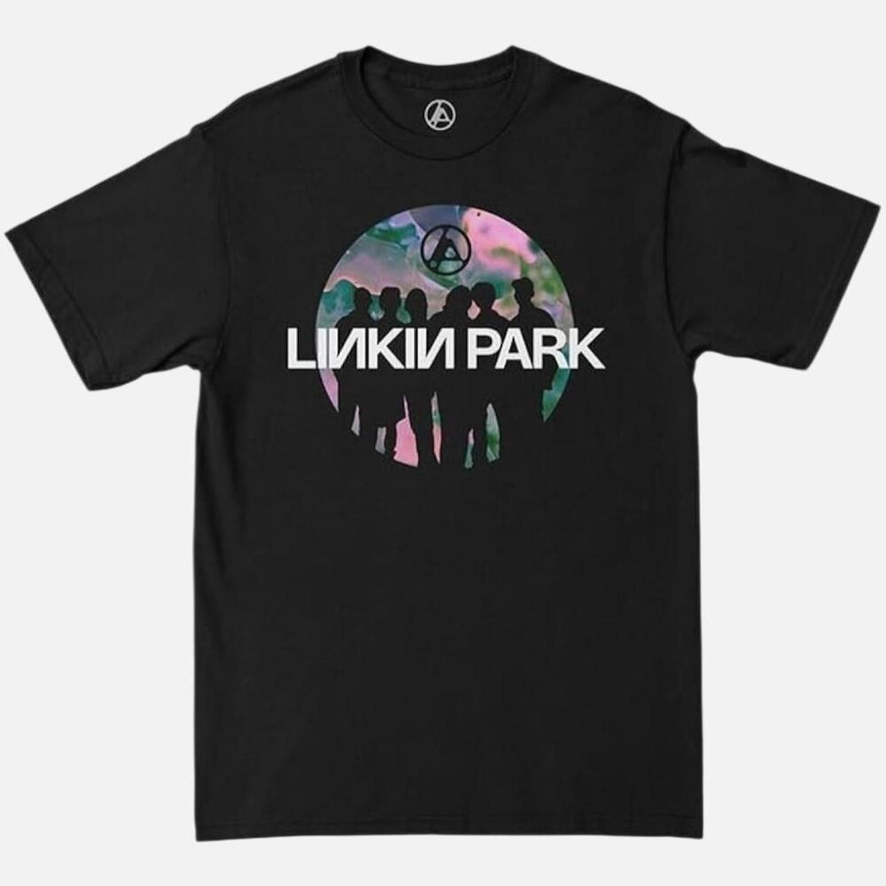 Linkin Park Black Graphic Band T-Shirt Oversized Size M P2P 22-26